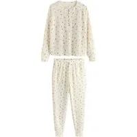 Next Pyjama Kuschliger Langarm-Schlafanzug mit Waffelstruktur (2 tlg)