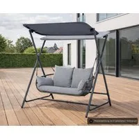 Leco Hollywoodschaukel Hollywoodschaukel Gartenschaukel Relaxschaukel 2-Sitzer Schaukel MARIE, 2-Sitzer, 171 x 130 x 173 cm