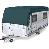 deiwo Wohnwagenschutzhülle Wohnwagen & Wohnmobil Schutzdach 6 x 3 m vierlagig
