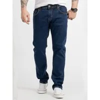 Rock Creek Regular-fit-Jeans Herren Jeans Stonewashed Dunkelblau RC-2414