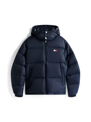 Tommy Jeans - Gesteppte Daunenjacke blau - Gr. - S
