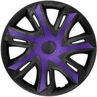 NRM Radkappe N-Power BICOLOR 14 Zoll in Violett/Schwarz, 14 in Zoll, (4-St) Radzierblenden für Stahlfelgen Zweifarbige Radkappen Satz 4er Set 14"