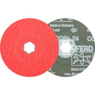 PFERD TOOLS COMBICLICK Keramikkorn Fiberscheibe für Edelstahl - 64193002