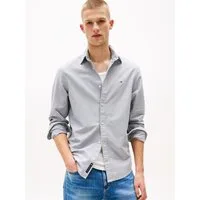 Tommy Jeans Langarmhemd TJM REGULAR OXFORD mit Rundhalsausschnitt, Button-down-Kragen