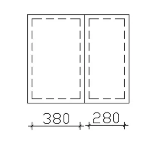 Pelipal Serie 6110 Pelipal 2 Innenspiegel EB-ISP2-603828, B:, H:595, T:3mm EB-ISP2-603828