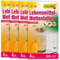 Inseko Klebefalle 16x inseko Lebensmittelmotten Falle I insektizidfrei und geruchlos, Pheromonfalle gegen Lebensmittelmotten und zur Befallsermittlung