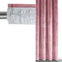 Vorhang SAMT Vorhang Ösen Verdunkelungsvorhang abdunkelnd (1 St), Kräuselband, abdunkelnd, Velour, verdunkelnd