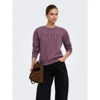 JDY Sweatshirt JDYPARIS L/S EMB SWEAT JRS NOOS Baumwollmischung, regular fit