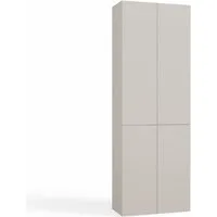 MAGOWA Badkommode Hochschrank Badezimmerschrank funktional H174 cm x B60 cm x T30 cm, Das grifflose TIP-ON Öffnungssystem