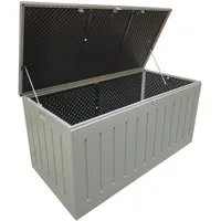bellavista - Home&Garden® Auflagenbox Kissenbox Aik 830 Liter Auflagenbox grau abschließbar (1 St), grau, Kunststoff, wetterfest, wetterfest - Garten, Terrasse, Balkon