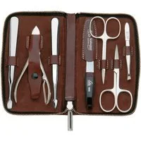ERBE Maniküre-Etui Houston, 7 tlg., Praktisches Etui aus Glattleder mit präzisen Pflegewerkzeugen.
