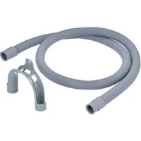 Kenekos Ablaufschlauch 1 m Ablaufschlauch mit Haltebogen, Zubehör für für Waschmaschine / Spülmaschine, 2 gerade Anschlüsse