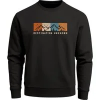 Neverless Sweatshirt Neverless® Herren Sweatshirt mit Frontprint - Destination unknown -