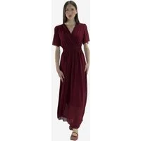 Elara Maxikleid Sommer-Maxikleid mit V-Ausschnitt (1-tlg)