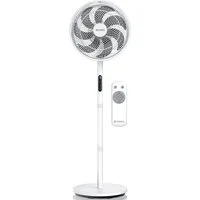 Brandson Standventilator DC, leise, energiesparend, NTV Sieger 2026, Fernbedienung, 30 Watt, 39.8 cm Durchmesser, Oszillation, Timer, 9 Geschwindigkeitsstufen, Lüfter, höhenverstellbar
