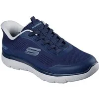 Skechers SUMMITS-LEYTER Slip-On Sneaker Slipper, Schnürschuh mit Handsfree Slip-Ins Funktion