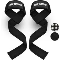 NEOLYMP Zughilfe Krafttraining - Optimale Unterarm-Entlastung - Lifting Straps (Set, Griffhilfen Kraftsport - Fitness Zubehör & Gym Zubehör - Zughilfen), Zughilfen Krafttraining - Ideal für Kreuzheben, Klimmzüge - Wrist Wrap