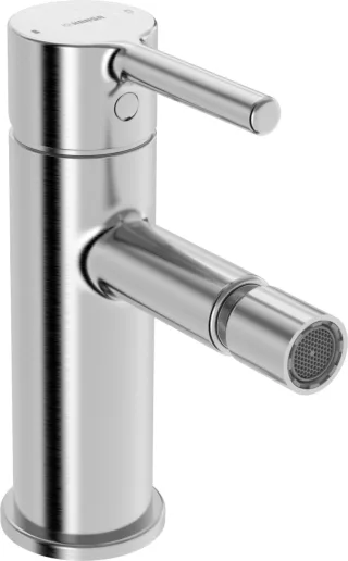 Hansa Einhandmischer Bidet-Batterie HANSAVANTIS Style, Ausladung 101 mm Stahl gebürstet, 5464220780 5464220780