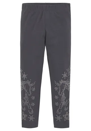 KIDSWORLD Leggings ", Strass besezGLITZER PFERD" Mit Glitzer Pferd verziehrt