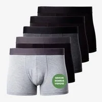 OCCULTO Boxershorts Herren Bambus Boxershorts 5er Pack (Modell: Bryan)