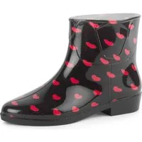 Ladeheid Regenstiefelette Damen LAZT201802 Gummistiefel für Frauen kurz und komfortabel