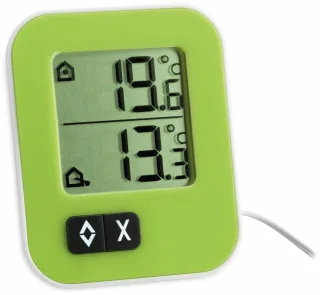 TFA Innen-/Außenthermometer Moxx, 30.1043.04, grün/weiß