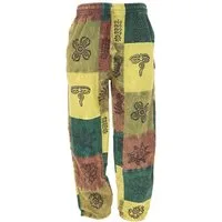 Guru-Shop Relaxhose Patchwork Stonewash Yogahose, Unisex Goa.. Ethno Style, alternative Bekleidung