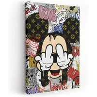 ArtMind XXL-Wandbild Micky - Love & Hate, Premium Wandbilder als Poster