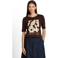 TOM TAILOR Kurzarmshirt Fied Sommershirt mit Print