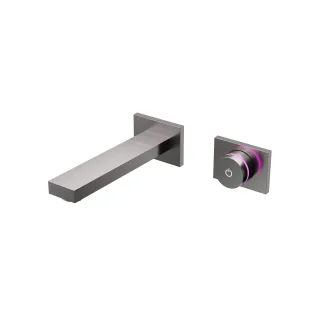 Steinberg Serie 390 iFlow - Vollelektronische Wand-Waschtisch-Armatur, Gunmetal gebürstet 390 1816 BGM