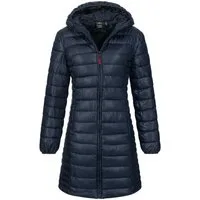Geographical Norway Steppmantel Winter Jacke Steppjacke Parka Lange Kapuzenjacke Steppmantel Outdoor