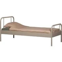 WOOOD Bettgestell Mata Stahlrahmen pulverbeschichtet, H 90 x B 208 x T 95 cm, Matratzenmaß 90x200 cm, einfach zu montierbar, Pfleiglicht