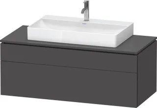 Duravit L-Cube Konsolenwaschtischunterbau wandhängend Graphit Matt 1220x550x482 mm - LC4882049490000 LC4882049490000