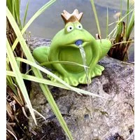 LB H&F Lilienburg Springbrunnenpumpe Wasserspeier Springbrunnen Teich Wasserspucker Tier Figur Brunnen (mit Pumpe Wasserspiel maritime Wasserfall Zierbrunnen Teichwanne Teichfrosch WASSERSPEIER FROSCH Teichdeko Gartendeko Gartenfigur Gartenteich Deko