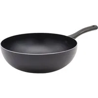 Krüger Wok Aluminium Wokpfanne, 28 cm, Aluminiumguss (1-tlg), für Induktions-Kochfelder geeignet