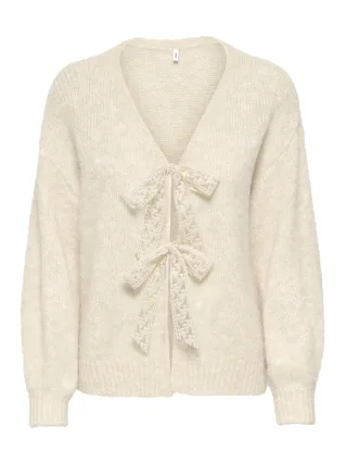 ONLY - ONLNELLIE LS V-NECK CARDIGAN KNT Birch - Gr. - XS