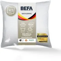 BEFA NATUR 3-Kammer-Kopfkissen TRÄUM SÜß - 3-Kammer-Kopfkissen Premium-Daunenkomfort, Füllung: Außen: 90% Daunen, 10% Federn - Innen: 100% Federn, Bezug: Baumwolle, Seitenschläfer, Rückenschläfer, Bauchschläfer, Spar-Set, Himmlisch weiche Premium-Dau