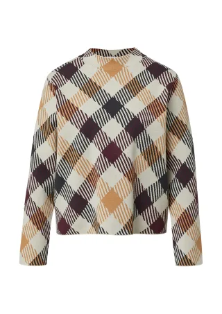 comma - Strickpullover beige/mehrfarbig - Gr. - 46