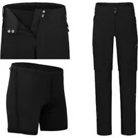Bergson Fahrradhose VINA Zipp-off Damen Radhose (mit gepolsterter Innenhose), robust, elastisch, Normal