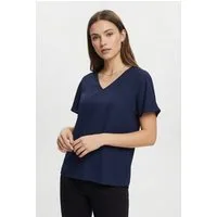 ONLY CARMAKOMA Shirtbluse CARMETTA LIFE V-NECK SS TOP WVN NOOS