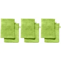 REDBEST Waschhandschuh Waschhandschuh "Chicago" 6er-Pack, Frottier, Walk-Frottier Uni