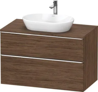 Duravit D-Neo Konsolenwaschtischunterbau wandhängend Nussbaum dunkel Matt 1000x550x664 mm - DE496801 DE4968010210000
