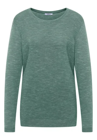 CECIL - Strukturpullover grün - Gr. - XXL