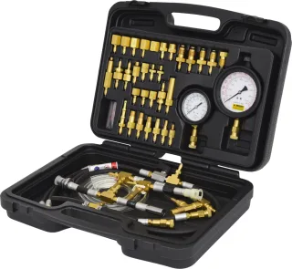 KS Tools Master Kraftstoff-Einspritzsystem-Druckprüfgerät-Satz für Ottomotoren, 42-tlg - 150.2325