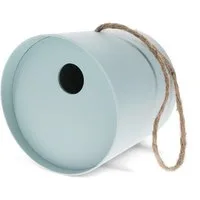 Rex London Vogelhaus Nistkasten rund hellblau für Gartenvögel 14 cm breit x 14 cm hoch