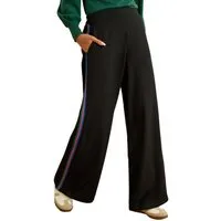 Love & Roses Palazzohose Love & Roses Metallic Hose mit weitem Bein (1-tlg)