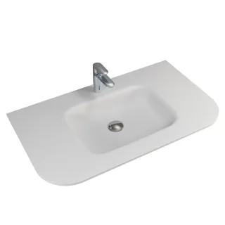 Pelipal Serie 7200 Solid Surface Waschtisch rund, BME038F87202 BME038F87202