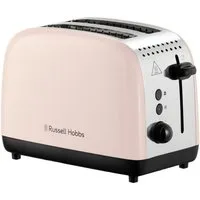 RUSSELL HOBBS Toaster Colours Plus+ Jasmine 26930-56, 1100 W, 2 extra breite Toastschlitze, Brötchenaufsatz, 6 Bräunungsstufen