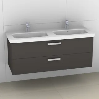 Artiqua 411 Waschtischunterschrank für DuraStyle 233813 Stahlgrau, 411-WU2L-D48-7142-88 411-WU2L-D48-7142-88