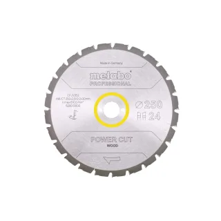 Metabo Sägeblatt power cut wood professional Z24 WZ 3° neg - 628013000
